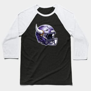 Minnesota Vikings Helmet Baseball T-Shirt